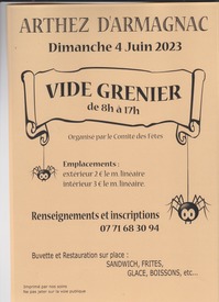 Arthez d'Armagnac - Vide grenier - 4 Juin
