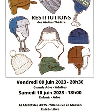 Villeneuve de Marsan - Restitutions des ateliers théâtre - 9 & 10 Juin