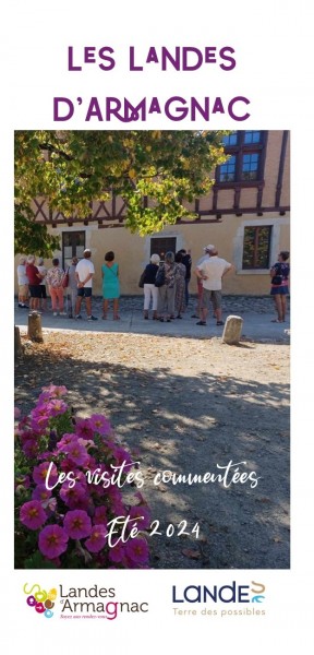 Dépliant visites commentées en Landes d'Armagnac