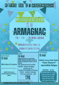 Mauvezin d'Armagnac - Fêtes de l'Ascension - 13 au 15 Mai