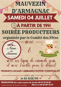Mauvezin d'Armagnac - Soirée producteurs - 4 Juillet