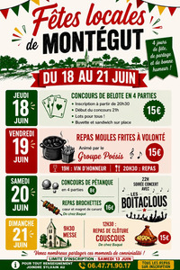 Montégut - Fêtes locales - 18 au 21 Juin