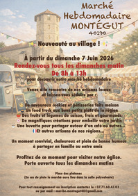 Montégut - Marché traditionnel hebdomadaire - à partir du 7 Juin