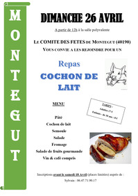 Montégut - Repas cochon de lait - 26 Avril