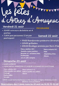 Athez d'Armagnac - Fêtes - 21 au 23 Août