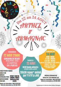 Arthez d'Armagnac - Fêtes - 22 au 24 Août