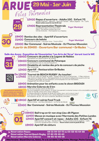 Arue - Fêtes Patronales - 29 Mai au 1er Juin