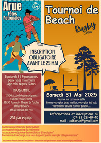 Arue - Fêtes Patronales (Tournoi de beach rugby) - 31 Mai