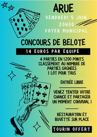 Arue - Fêtes patronales concours de belote - 5 Juin