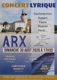 Arx - Concert lyrique - 30 Août