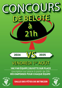 Betbezer d'Armagnac - Concours de belote - 1er Août