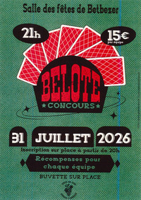 Betbezer d'Armagnac - Concours de belote - 31 Juillet