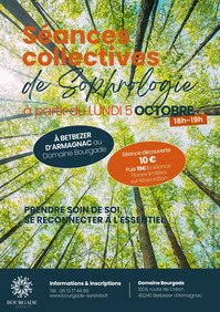 Betbezer d'Armagnac - Séances collectives de sophrologie - 5 Octobre