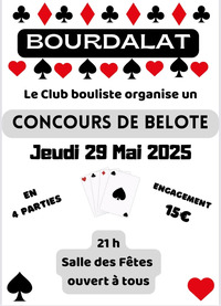Bourdalat - Concours de belote - 29 Mai