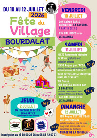 Bourdalat - Fête du village - 10 au 12 Juillet