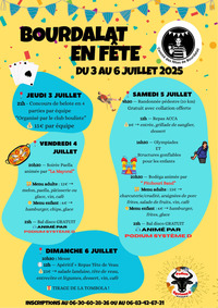 Bourdalat - Fêtes - 3 au 6 Juillet