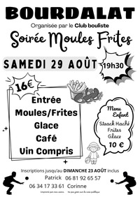 Bourdalat - Soirée moules frites - 29 Août