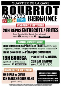 Bourriot-Bergonce - Fêtes au Quartier de la Gare - 22 au 24 Septembre