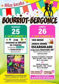 Bourriot Bergonce - Fêtes locales - 25 & 26 Septembre