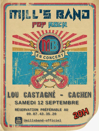 Cachen - Concert Mill's Band au Castagné - 12 Septembre