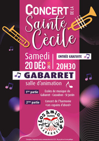 Concert Sainte Cécile - Gabarret - 20 décembre