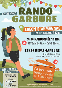 Créon d'ARmagnac - Rando garbure - 8 Mars