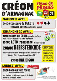 Créon d'Armagnac - Fêtes de Pâques - 19 au 21 Avril