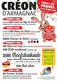 Créon d'Armagnac - Fêtes de Pâques - 3 au 6 Avril