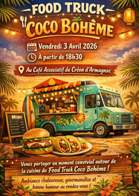 Créon d'Armagnac - Foodtruck Coco Bohème - 3 Avril