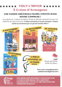Créon d'Armagnac - Projections théâtre - 8 Novembre