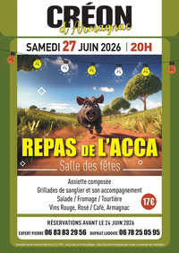 Créon d'Armagnac - Repas ACCA - 27 Juin