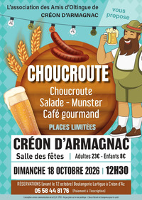 Créon d'Armagnac - Repas choucoute - 18 Octobre