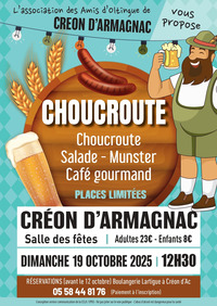 Créon d'Armagnac - Soirée choucroute - 19 Octobre
