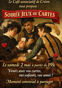 Créon d'Armagnac - Soirée jeux de cartes - 2 Mai