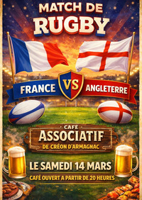 Créon d'Armagnac - Tournoi des 6 Nations France Angleterre - 14 Mars