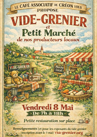 Créon d'Armagnac - Vide grenier et Petit marché producteurs locaux - 8 Mai
