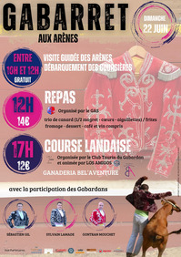 Gabarret - Course landaise (Affiche) - 22 Juin