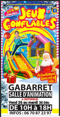 Gabarret - Jeux gonflables - 26 au 30 Décembre