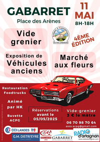 Gabarret - Marché aux fleurs & Vide grenier - 11 Mai
