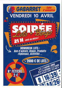 Gabarret - Soirée Loto & Bingo - 10 Avril