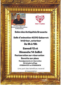 Gabarret - Salon des antiqauires - 13 & 14 Juillet