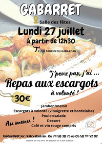 Gabarret - Repas escargots - 27 Juillet