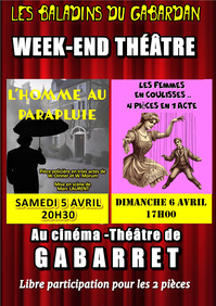 Gabarret - Week end théâtre - 5 & 6 Avril