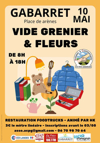 Gabarret - Vide grenier & fleurs - 10 Mai