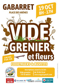 Gabarret - Vide grenier et fleurs - 19 Octobre