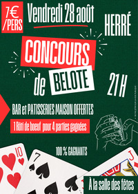 Herré - Concours de belote - 28 Août