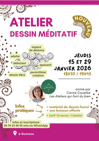 Hontanx - Atelier dessin méditatif - 15 & 29 Janvier