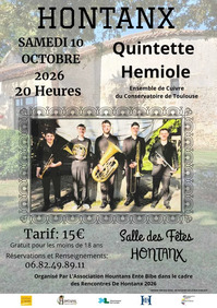 Hontanx - Concert Quintette Hemiole - 10 Octobre