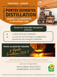 Hontanx - Distillation Domaine du Martin - 7 au 15 Novembre
