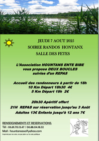 Hontanx - Soirée randos - 7 Août